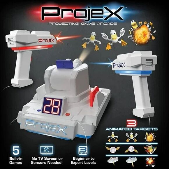ProjeX Image Projecting Arcade Game Moving Targets, 3 Skill Levels, Party Toy - Picture 7 of 8